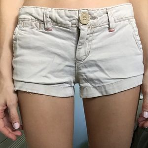 Washed out tan shorts
